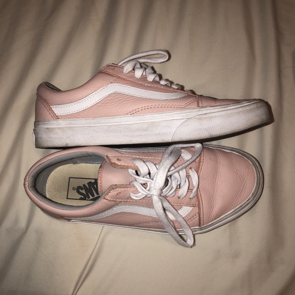 Pink Leather Vans